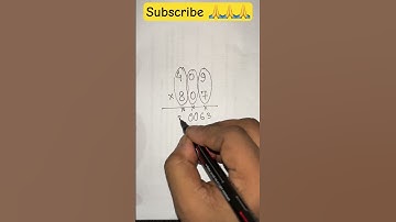 Multiplication Trick for 3 digit Numbers with 0 between digits 409 and 807 #maths #multiplication