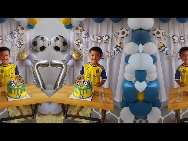 7th Birthday Nabil Fahlefi Alnashr Ronaldo | lagu selamat ulangtahun no copyright class=