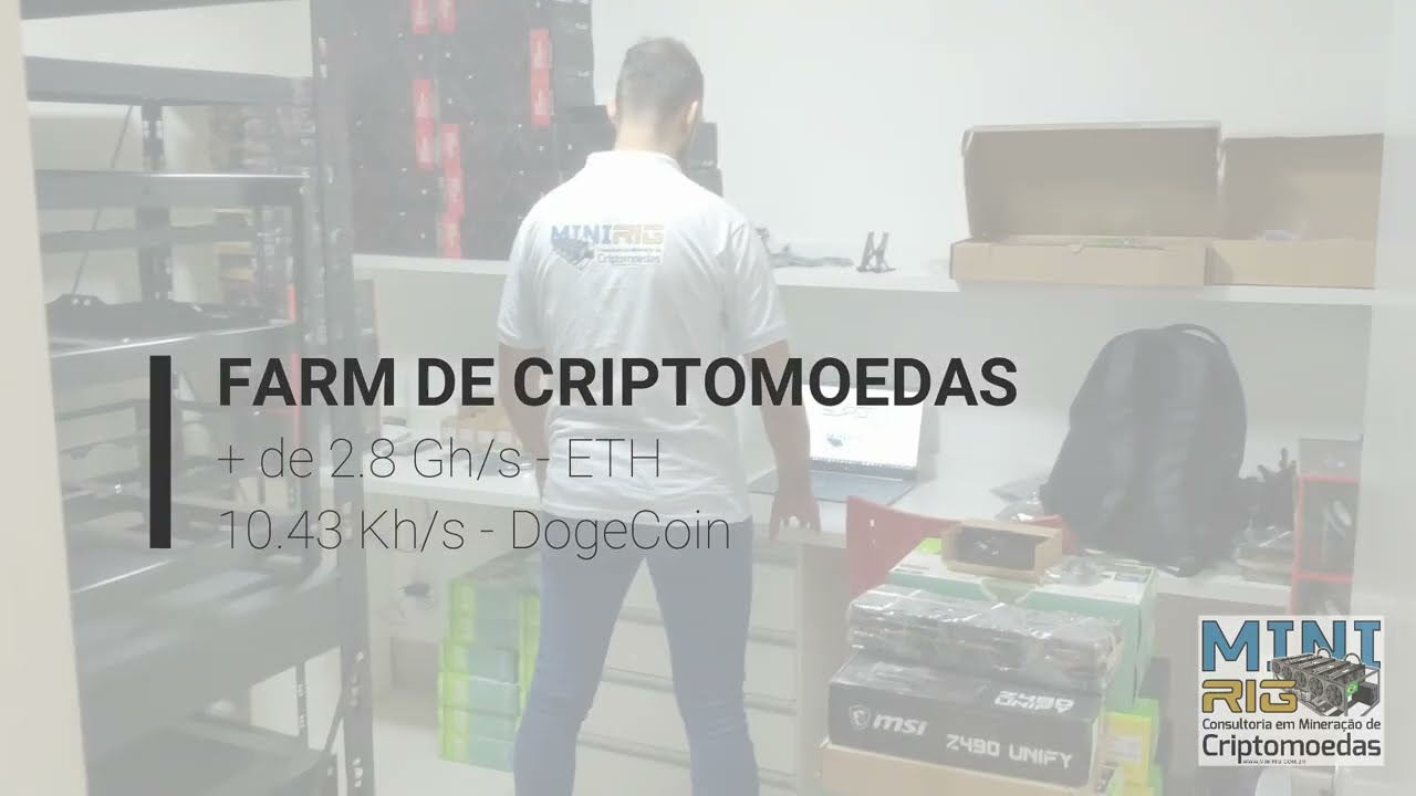 Montagem de FARM de Criptomoedas / Mineração de Criptomoedas