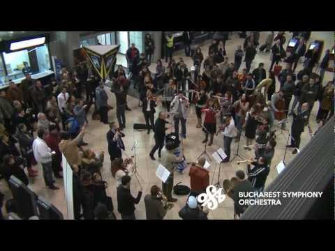 [Official] Flash Mob at Bucharest International Henri Coanda Airport by Bucharest Symphony Orchestra