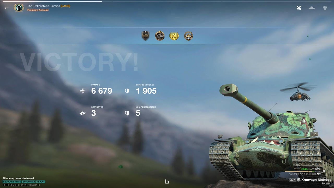 Kranvagn / Master / 6600 DMG / Wot Blitz