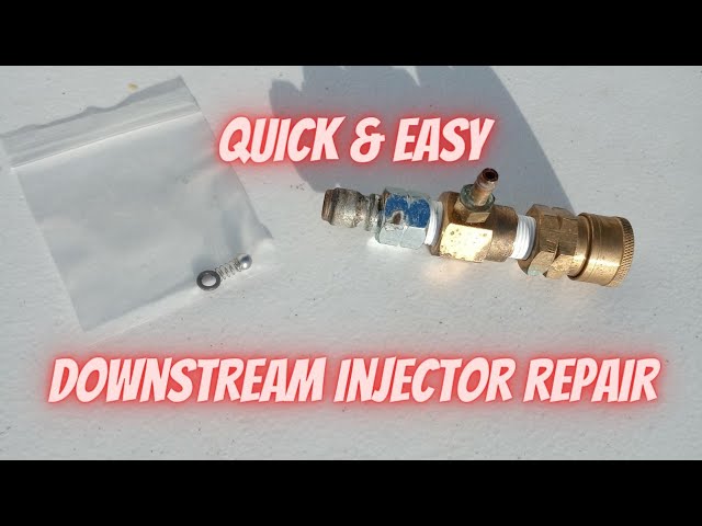 How to use the soap injector on your pressure washer 