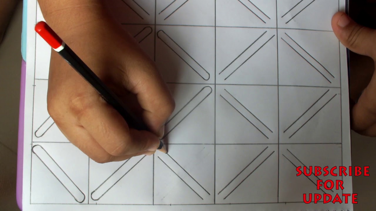 How To Make Bangladeshi New Nokshi kather Design Drawing Bangla Tutorial||Latest Nokshi Kantha Art