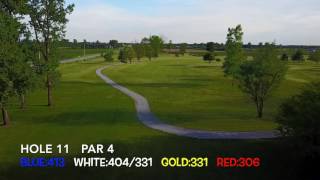 Memorial Park Golf Course Kenton, Ohio fly over