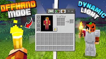 LEFT HAND Mod For Minecraft PE Latest Version (100% Working) MCPE 1.21 OFF HAND Mod