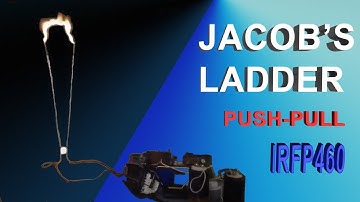 Self-generated push pool on a flyback transformer with IRFP460 MOSFET transistors.