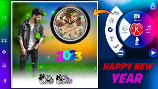 How To Make Happy New Years 2023 WhatsApp Status Video In Mobile | Happy New Year Video Editing screenshot 1