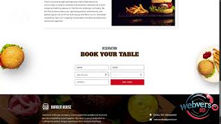 Burger Website only with Html,Css,JS @WebverseBD