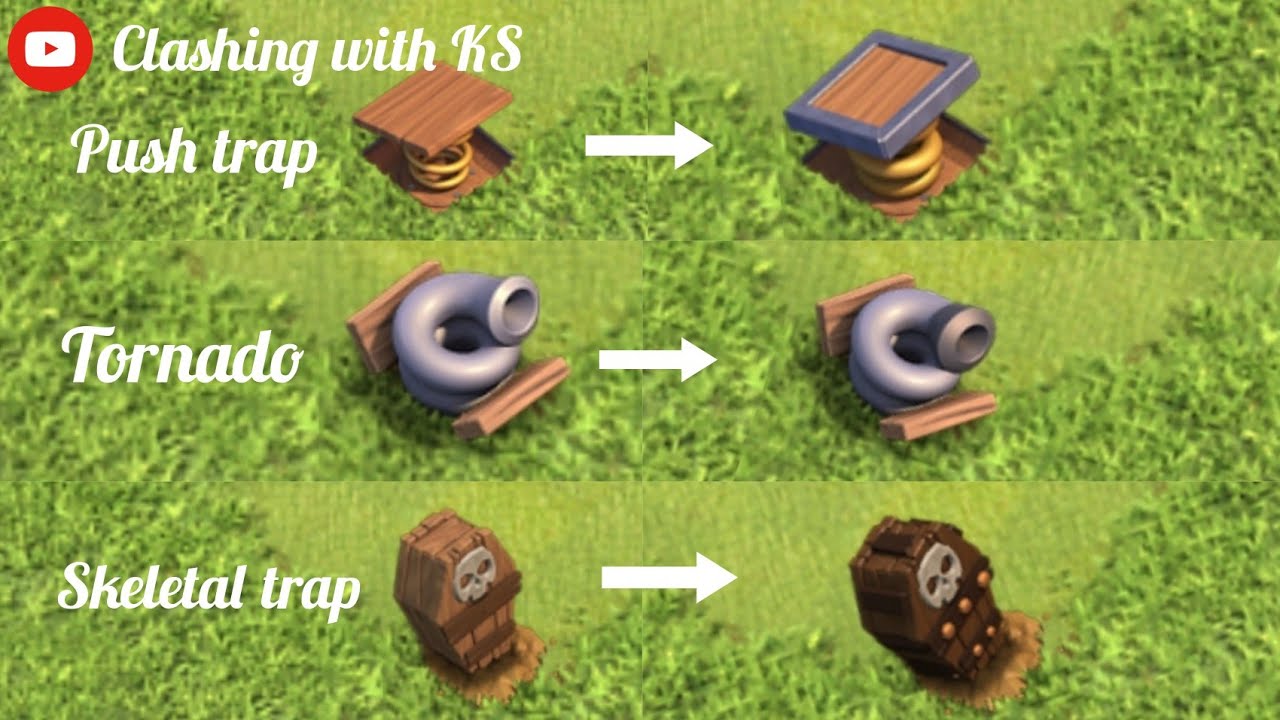 skeleton trap || tornado || spring trap level 1 to max level