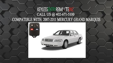 How To Replace Mercury Grand Marquis Key Fob Battery 2007 2008 2009 2010 2011