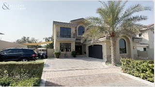 Beautifully upgraded 5-bed with private pool and golf course views in Jumeirah Golf Estates!