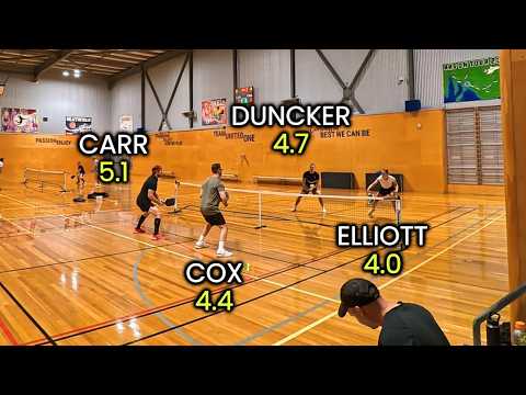 Joel Carr & Steve Cox VS Tom Duncker & Gemma Elliott | 4.5+ Doubles Pickleball Rec Game