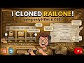 RailOne Website Clone | Complete Frontend Project using HTML &amp; CSS
