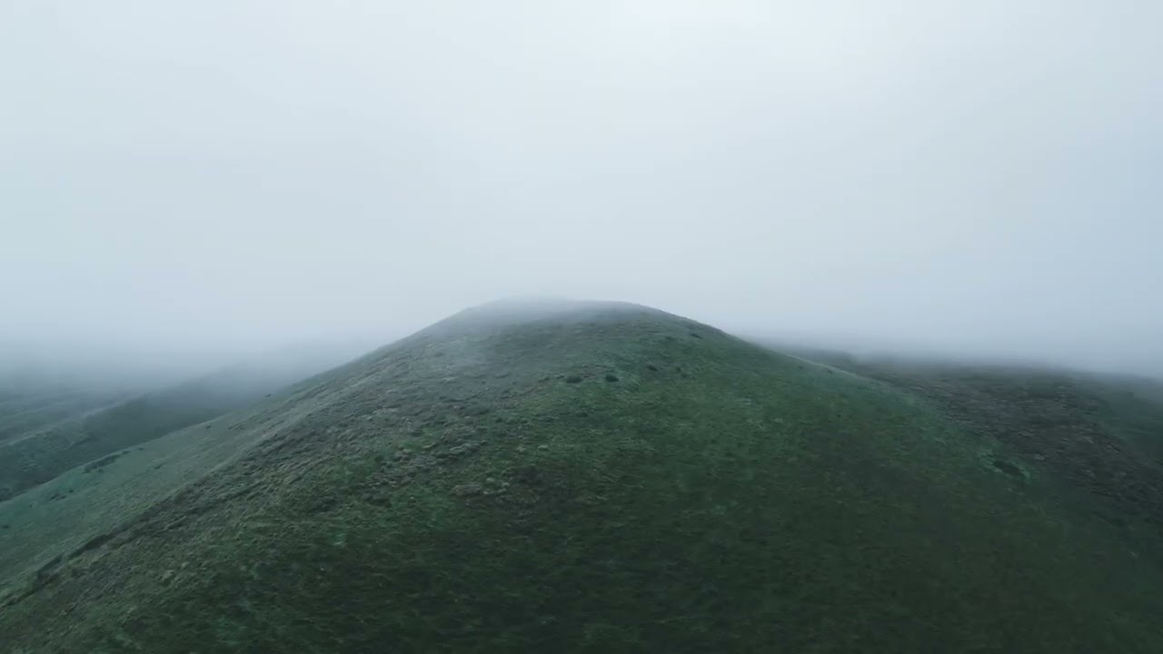 Welsh Misty Mountains in 4k Drone Footage