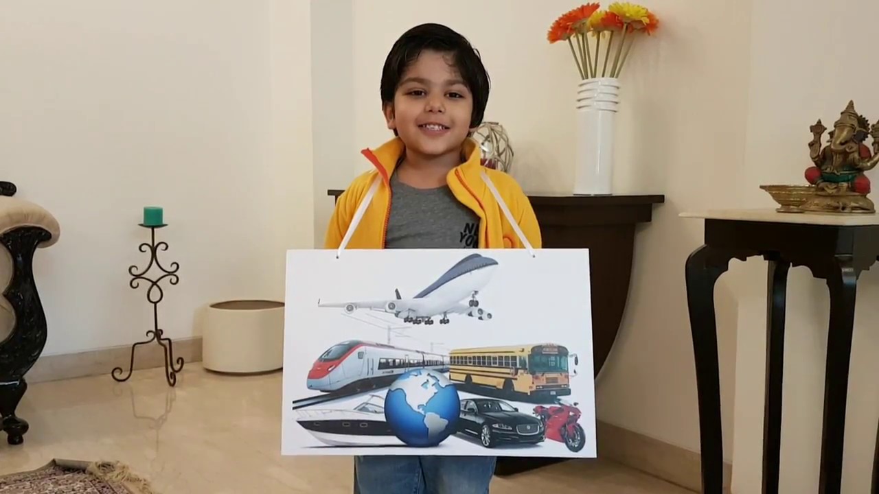 Show n Tell Means of transport Land Water Nursery Kids Raghav