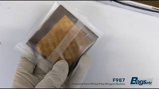 Bags Etc F987 Flow Wrapper Machine | Chocolate Waffle Packaging | Food Industry