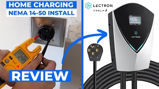 LECTRON V-BOX 48 AMP Home EV Charger Review + NEMA 14-50 Install