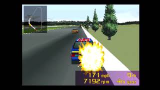 NASCAR Racing (PlayStation, 1996) Pocono Raceway