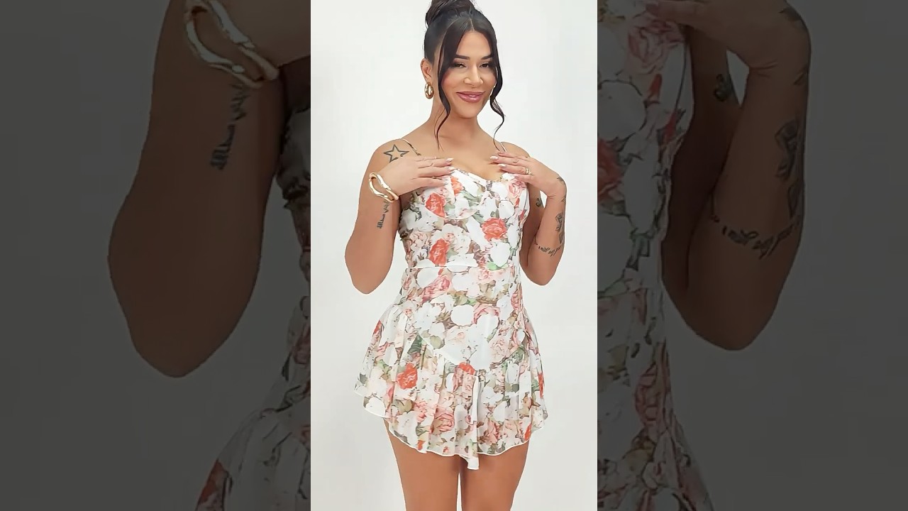 【4K】🌸 SPRING/SUMMER 2025 COLLECTION - ROMANTIC FLORAL DRESSES  🌸#girlmerry #dress