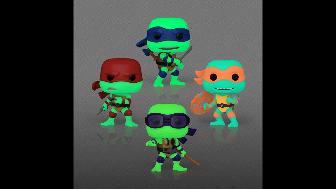 Funko Pop GITD 4 Pack TMNT Mutant Mayhem