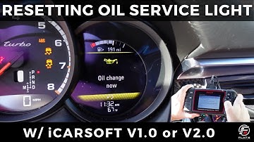 Resetting Oil Service Light on Porsche Vehicles w/ iCarsoft