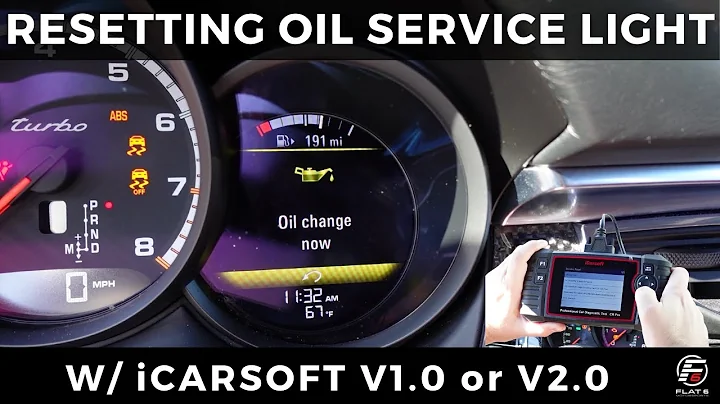 Resetting Oil Service Light on Porsche Vehicles w/ iCarsoft
