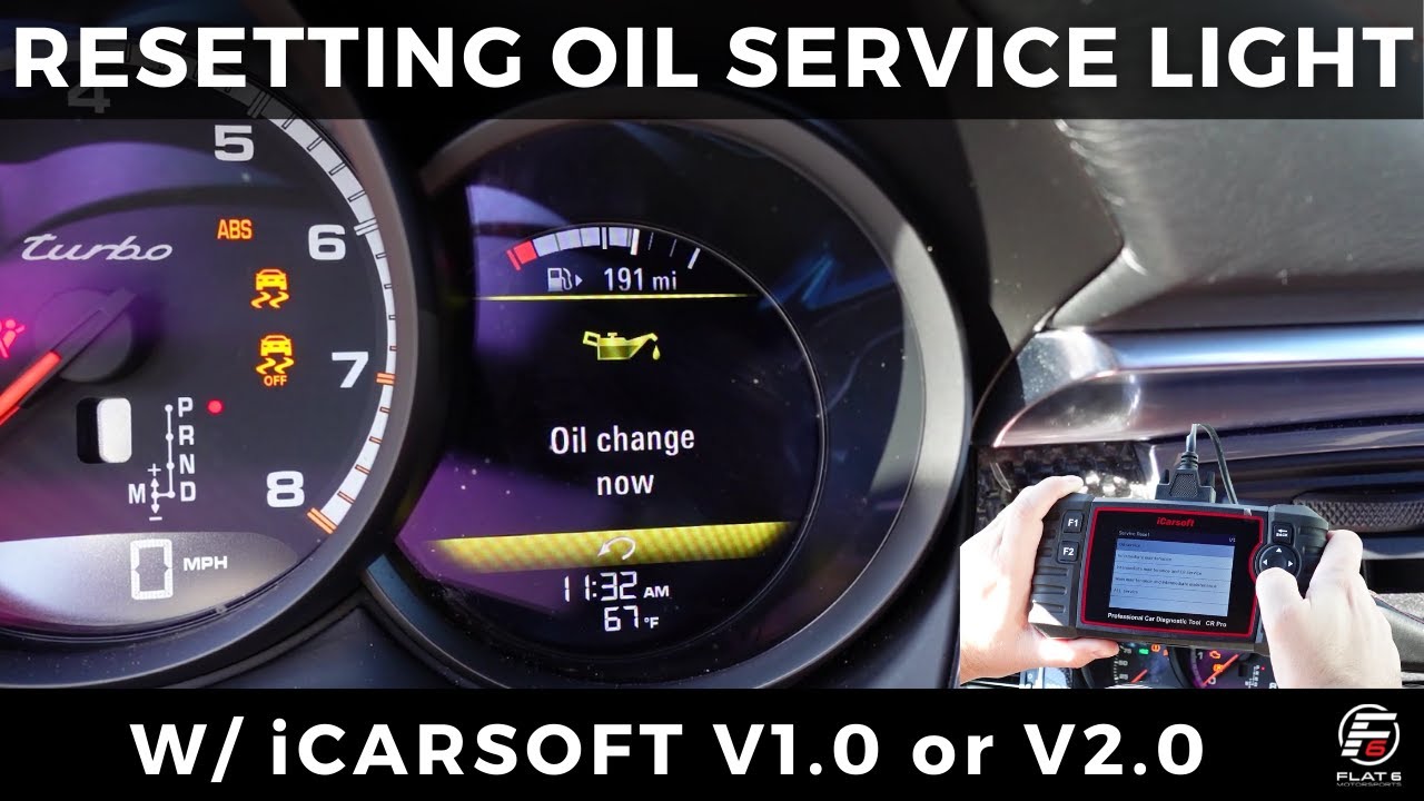 Resetting Oil Service Light on Porsche Vehicles w/ iCarsoft