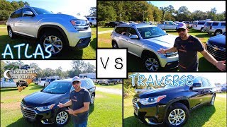 2018 vw atlas vs 2018 chevy traverse | review - exterior, interior & pricing