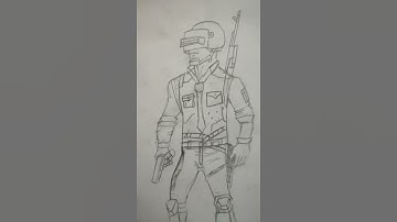 #PUBG Drawing pubg character(Player Unknown