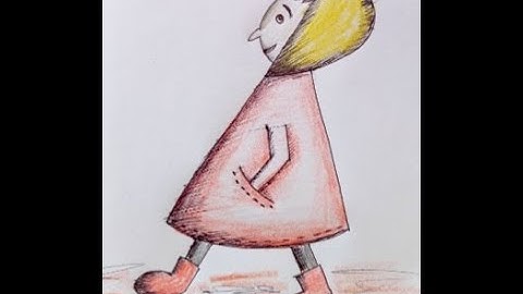 walking boy color drawing | original audio tutorials #satisfying #creativeart #drawingforbeginners