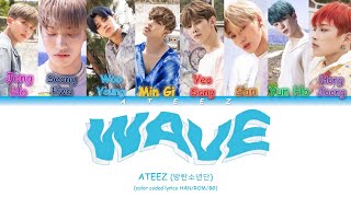 ATEEZ (에이티즈) - Wave (color coded lyrics HAN/ROM/BG)