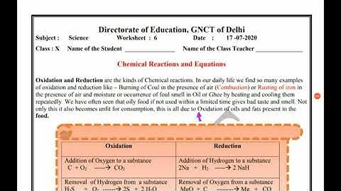 10th Science worksheet 6(English medium)