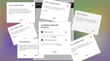 Adobe Installer Error Problem Solution  Here...