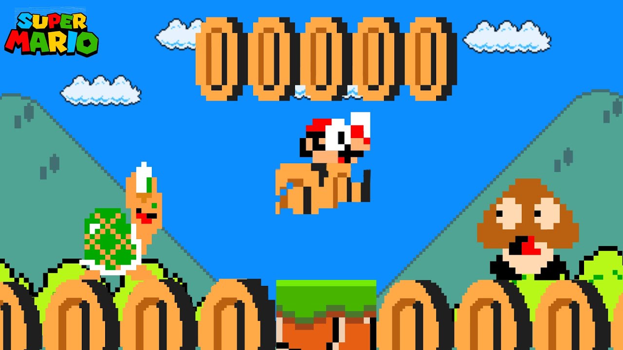 Every Time Mario Jumps, He Can Touch Any Coins