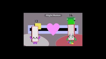 Numberblocks 13 x 14 (repost) #learningblocks #numberblocks #alightmotion #animationmeme #animation