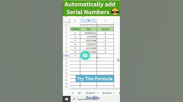 Auto-Fill Serial Numbers in Excel