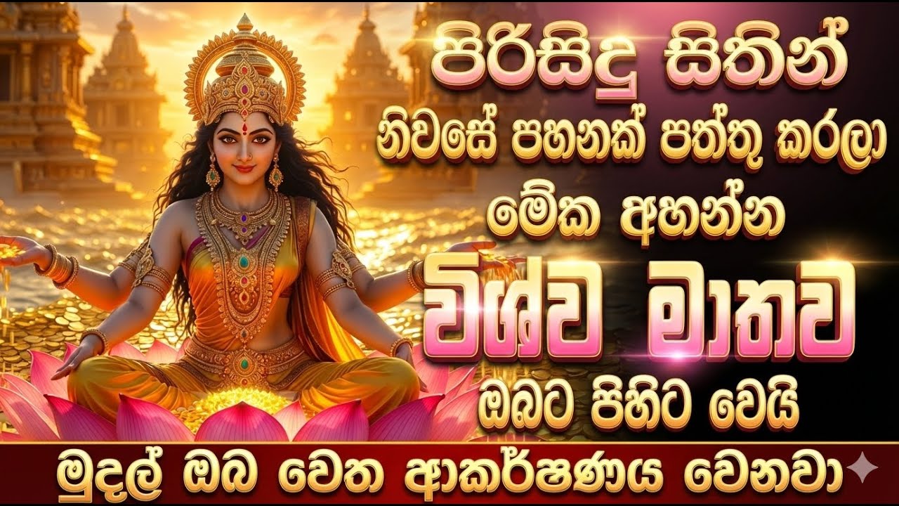 vishwa mathawa | අද ඔබට මුදල් ආකර්ශනය ඇති කරනවා |  vishwa matha seth kavi |   Om Bhakti Vedic