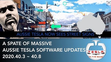 Tesla Software Update 2020.40.3 ~ 40.8 Tesla Recognises Speed Signs in Australia | Glovebox PIN