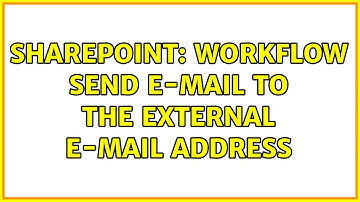 Sharepoint: Workflow send e-mail to the external e-mail address