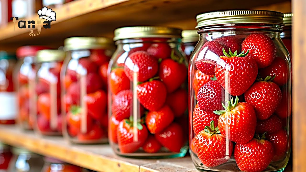 Вот как амиши сохраняют свежую клубнику без охлаждения и сахара! они не портятся годами!