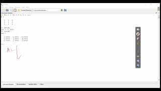 Octave-Inverse of Matrix A