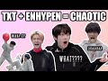 don't put TXT and ENHYPEN in the same room (chaotic mess)