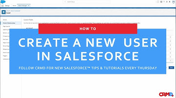 HOW TO CREATE A NEW USER IN SALESFORCE