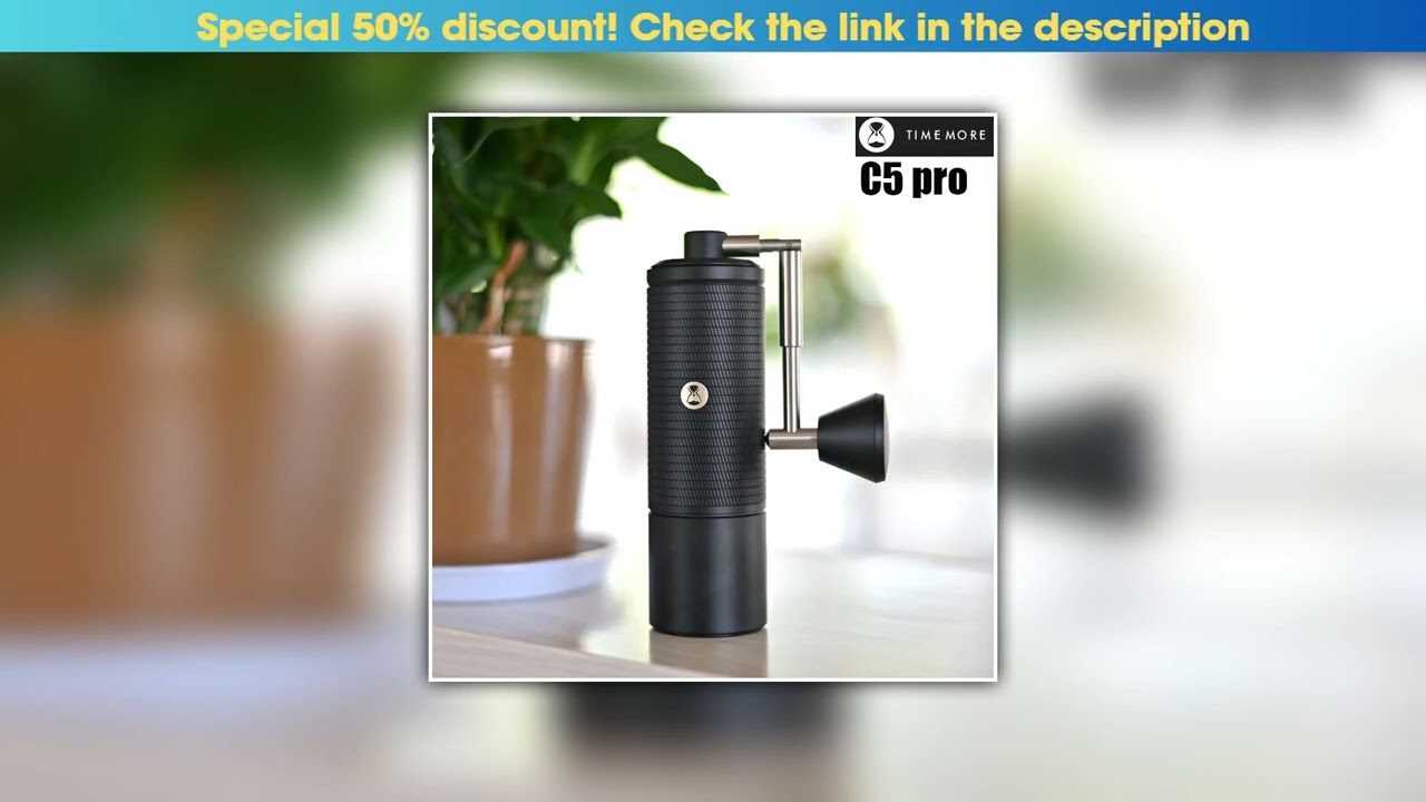 Editor’s Choice 2025NEW Timemore C5 PRO /C5esp pro  foldab handle stainless steel conical grinding•