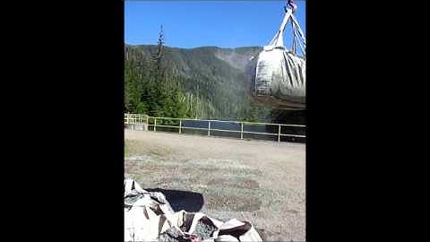 Super fast helicopter sling load pick!