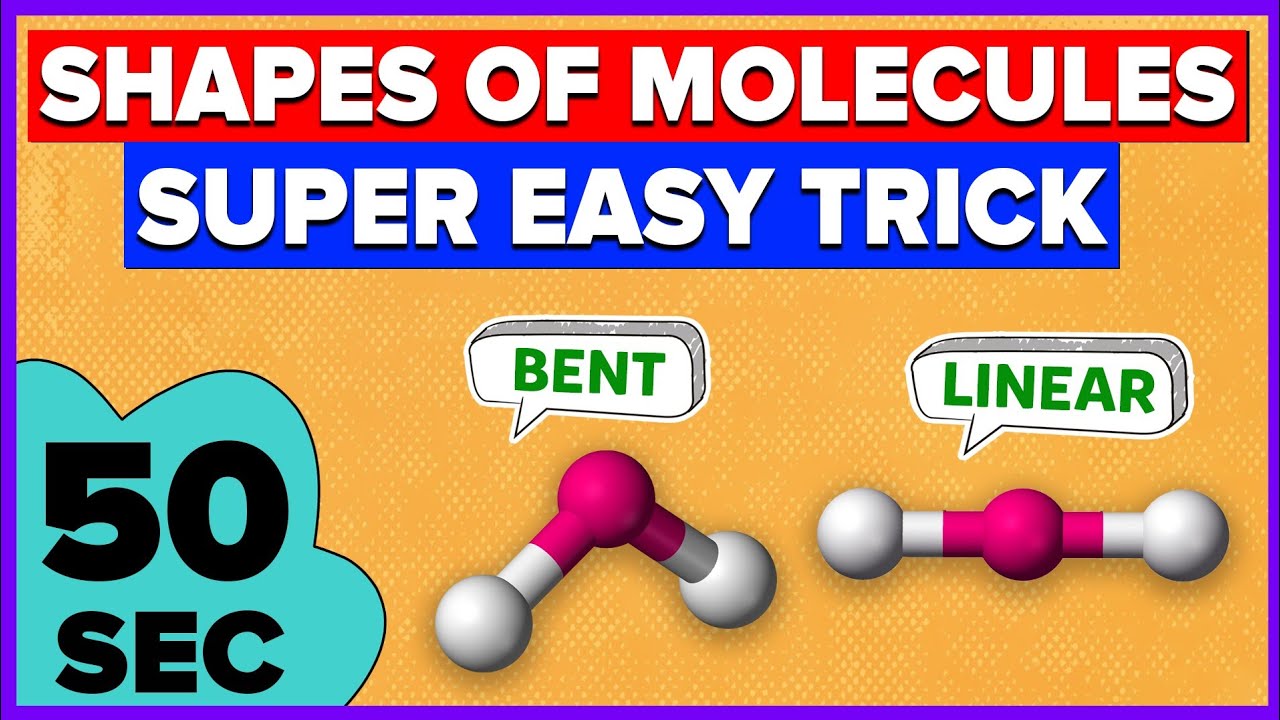 Trick to learn shapes of molecules  Geometry of molecules  VSEPR Theory