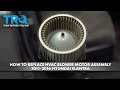 How to Replace HVAC Blower Motor Assembly 2011-2016 Hyundai Elantra