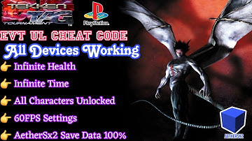 Tekken Tag Tournament Aethesx2 EveryThing Unlocked Cheat Code + 60FPS Setting File 2025