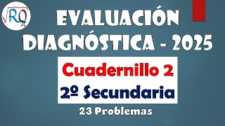 DIAGNOSTIC EVALUATION 2025 👍 BOOKLET 2 ✔ 2ND SECOND YEAR COMPLETE MATHEMATICS