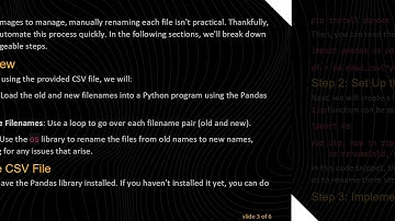 How to Easily Rename Files from Old to New using a CSV File in Python